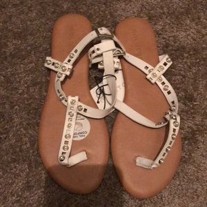 Brand new white sandals